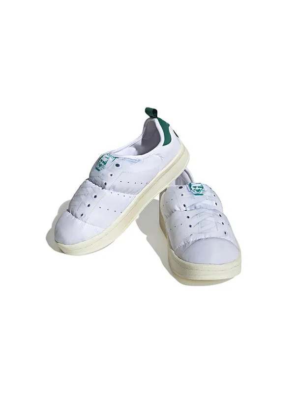 Кроссовки пуффилетт Adidas — изображение 3 из 4, белый/зеленый/золотистый