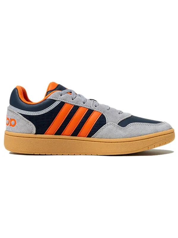 Кроссовки neo hoops 3.0 Adidas — изображение 2 из 4, серый/оранжевый/черный