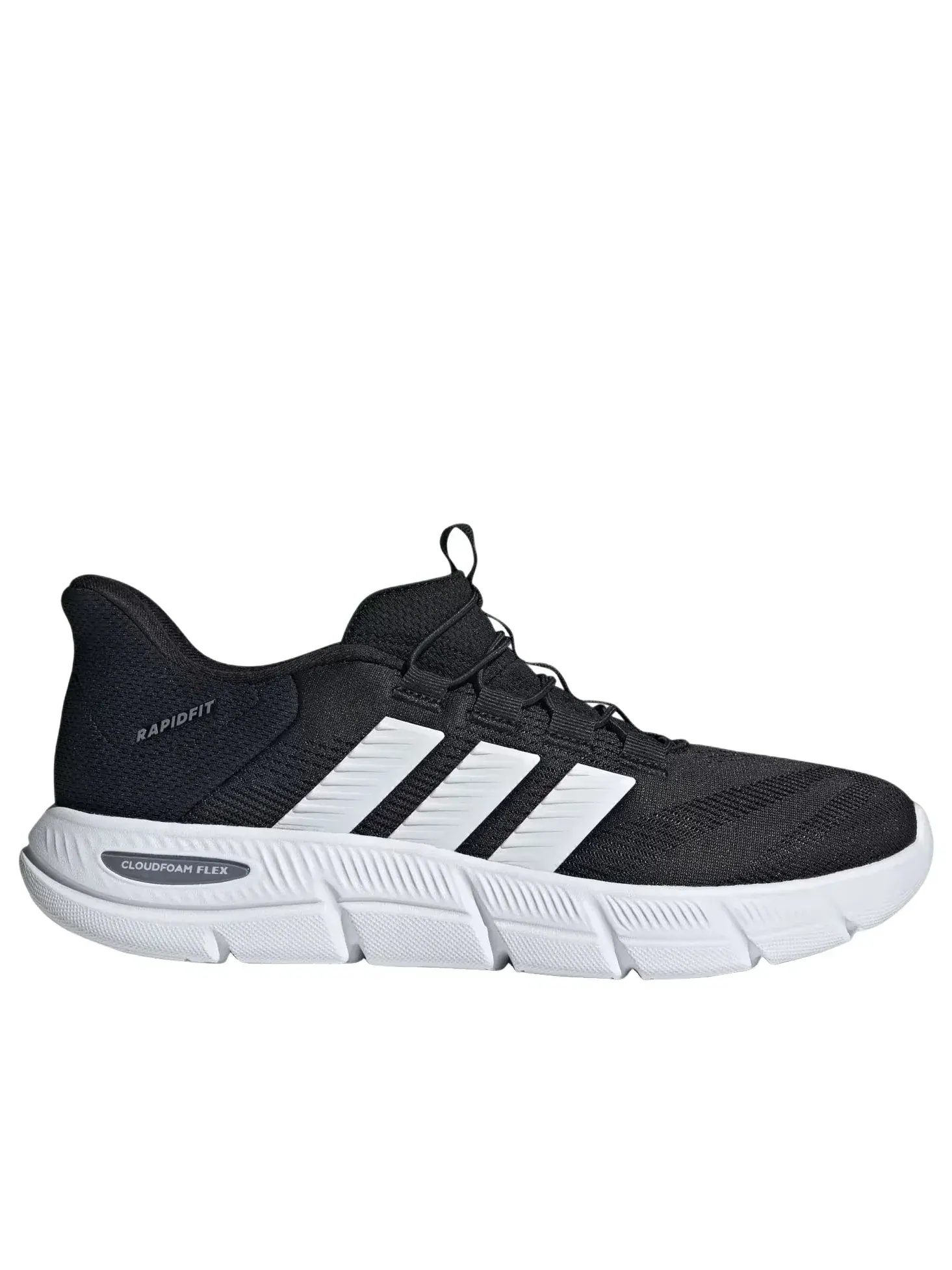 Кроссовки Adidas Cloudfoam Flex Rapidfit 'Core Black Cloud White Grey Three' HP6994 — изображение 2 из 6, черный