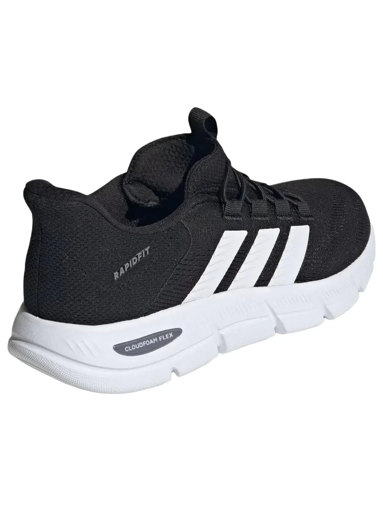 Кроссовки Adidas Cloudfoam Flex Rapidfit 'Core Black Cloud White Grey Three' HP6994 — изображение 4 из 6, черный