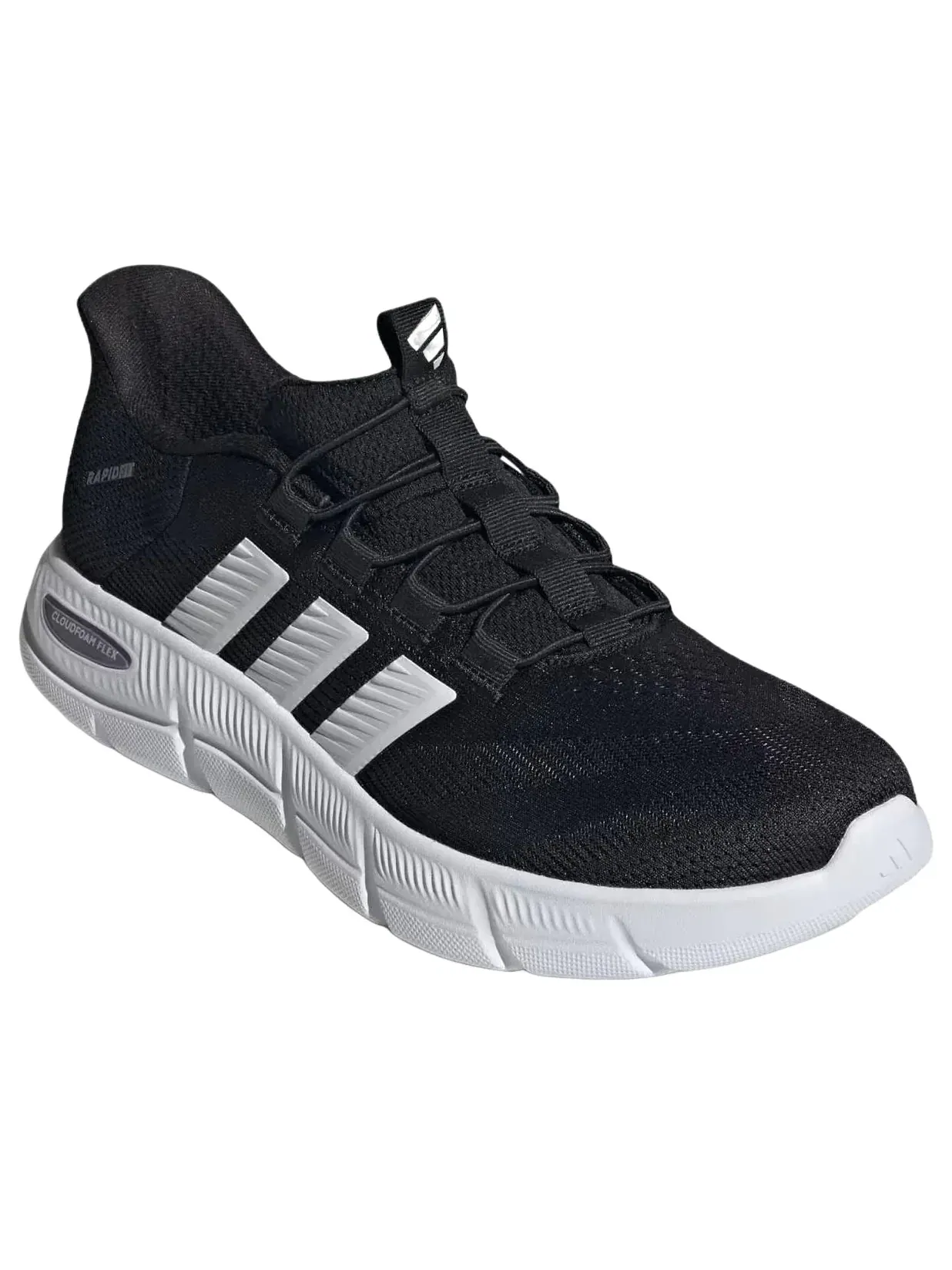 Кроссовки Adidas Cloudfoam Flex Rapidfit 'Core Black Cloud White Grey Three' HP6994 — изображение 6 из 6, черный