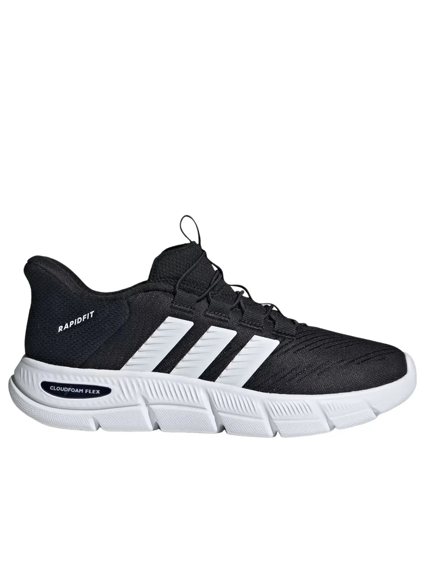 Кроссовки Adidas Cloudfoam Flex Rapidfit 'Core Black Cloud White Silver Metallic' HP7002 — изображение 2 из 6, черный