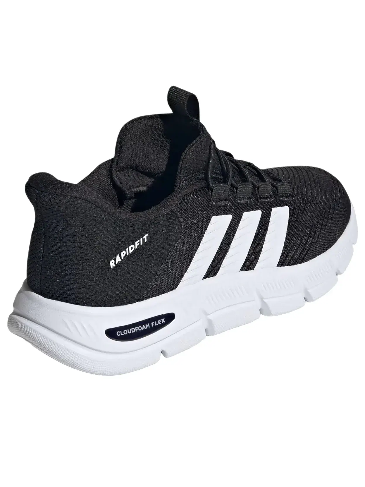 Кроссовки Adidas Cloudfoam Flex Rapidfit 'Core Black Cloud White Silver Metallic' HP7002 — изображение 4 из 6, черный