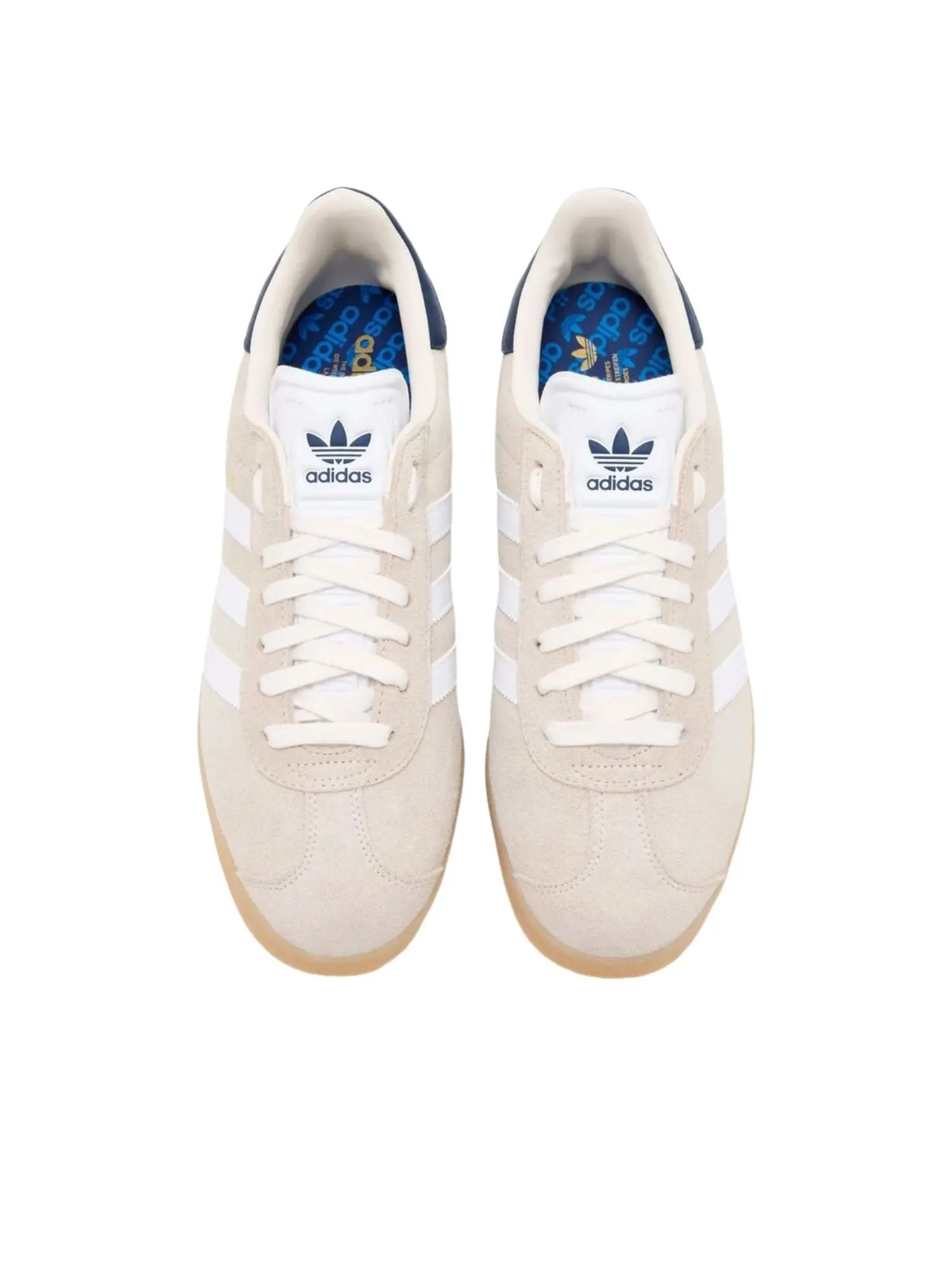 Adidas Gazelle Spikeless 'Chalk White' — изображение 2 из 4, белый/белый/индиго