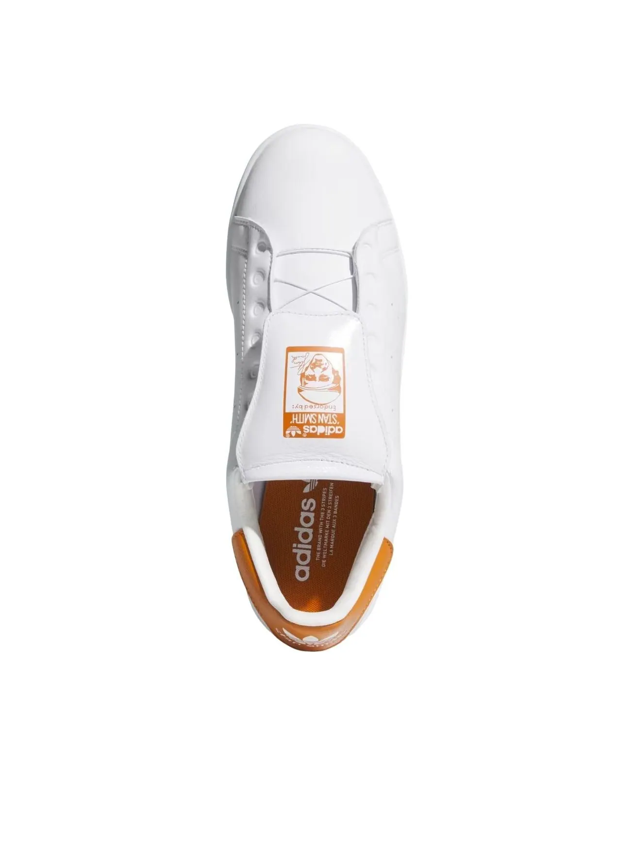 Кроссовки Adidas Stan Smith BOA Spikeless Golf 'White Rustic Orange' — изображение 2 из 5, белый/белый/оранжевый