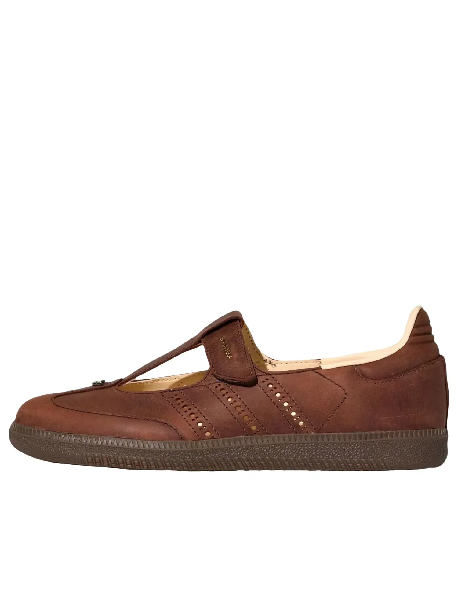 Кроссовки Adidas Samba Jane 'Brown Crystal Sand Gum' HP7130 — изображение 1 из 6, коричневый