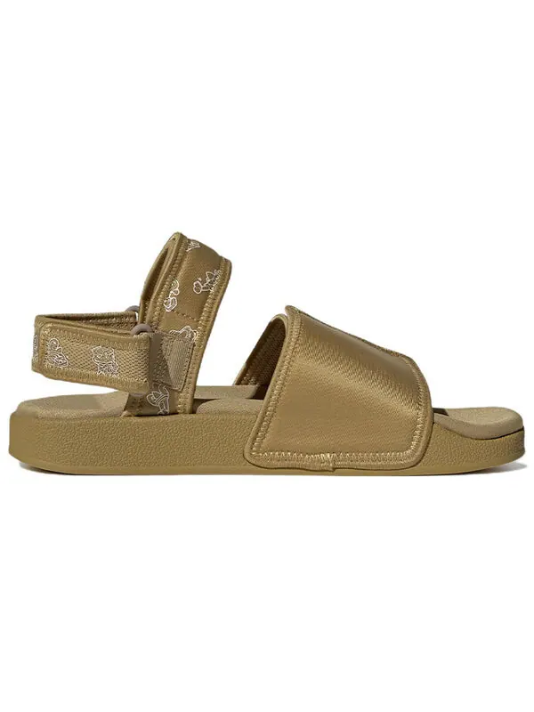 Сандалии оригиналы adilette sandal 4.0 повседневные спортивные унисекс сандалии Adidas — изображение 2 из 4, хаки