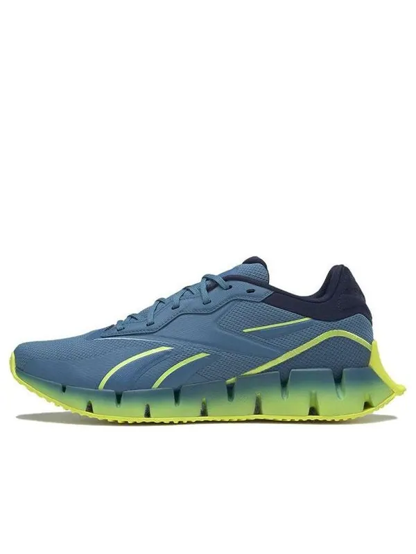 Кроссовки zig dynamica 4 'steely blue acid yellow' Reebok — изображение 1 из 4, синий/желтый/темно-синий