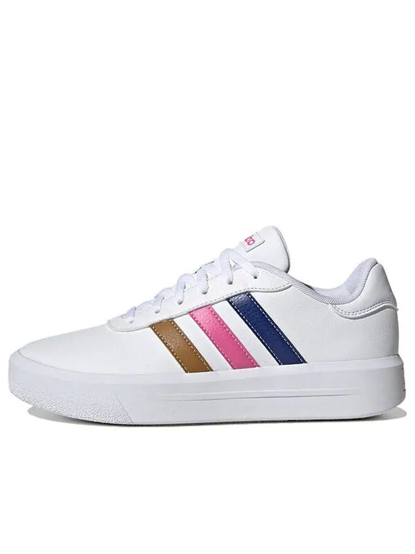 Кроссовки нео корт кроссовки на платформе Adidas — изображение 1 из 4, белый/синий/розовый