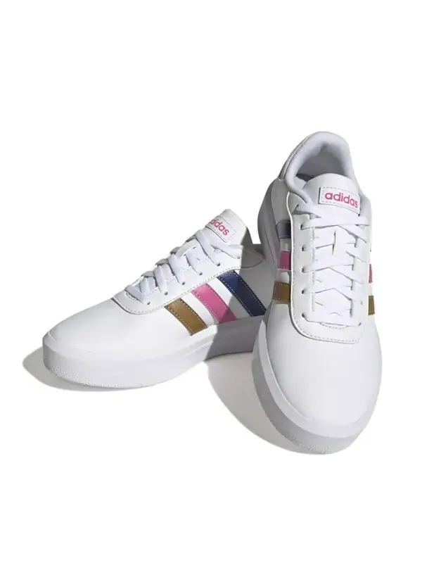 Кроссовки нео корт кроссовки на платформе Adidas — изображение 3 из 4, белый/синий/розовый