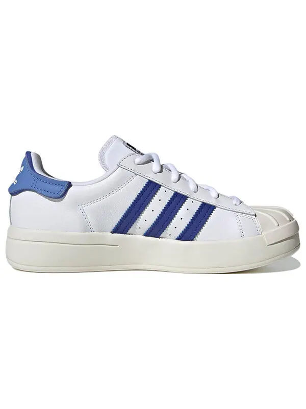 Кроссовки оригиналы суперзвезда аюн Adidas — изображение 2 из 4, белый/синий