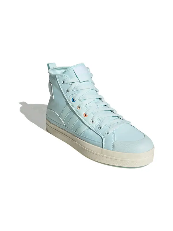 Кроссовки neo city canvas hi Adidas — изображение 3 из 4, синий/белый