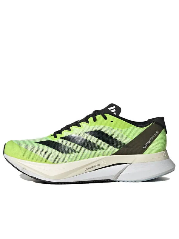 Кроссовки adizero boston 12 Adidas — изображение 1 из 4, неоновый зеленый/белый