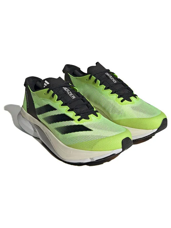 Кроссовки adizero boston 12 Adidas — изображение 3 из 4, неоновый зеленый/белый