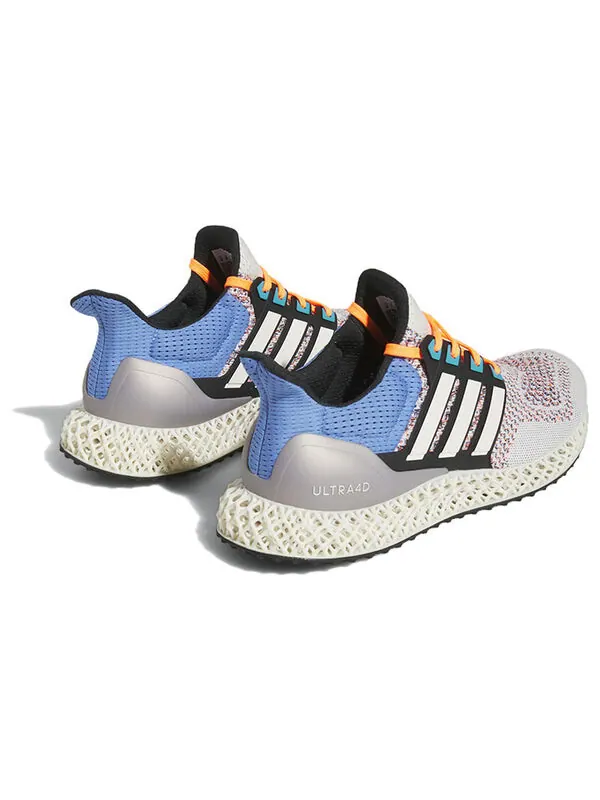 Кроссовки Adidas Ultra 4D Running Shoes 'Chalk White Blue Fusion' — изображение 4 из 4, белый/серый/синий/черный