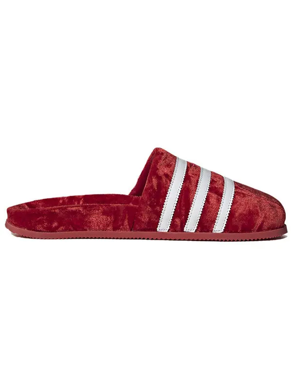 Тапочки adimule slide 'red velvet' Adidas — изображение 3 из 4, красный/белый/красный