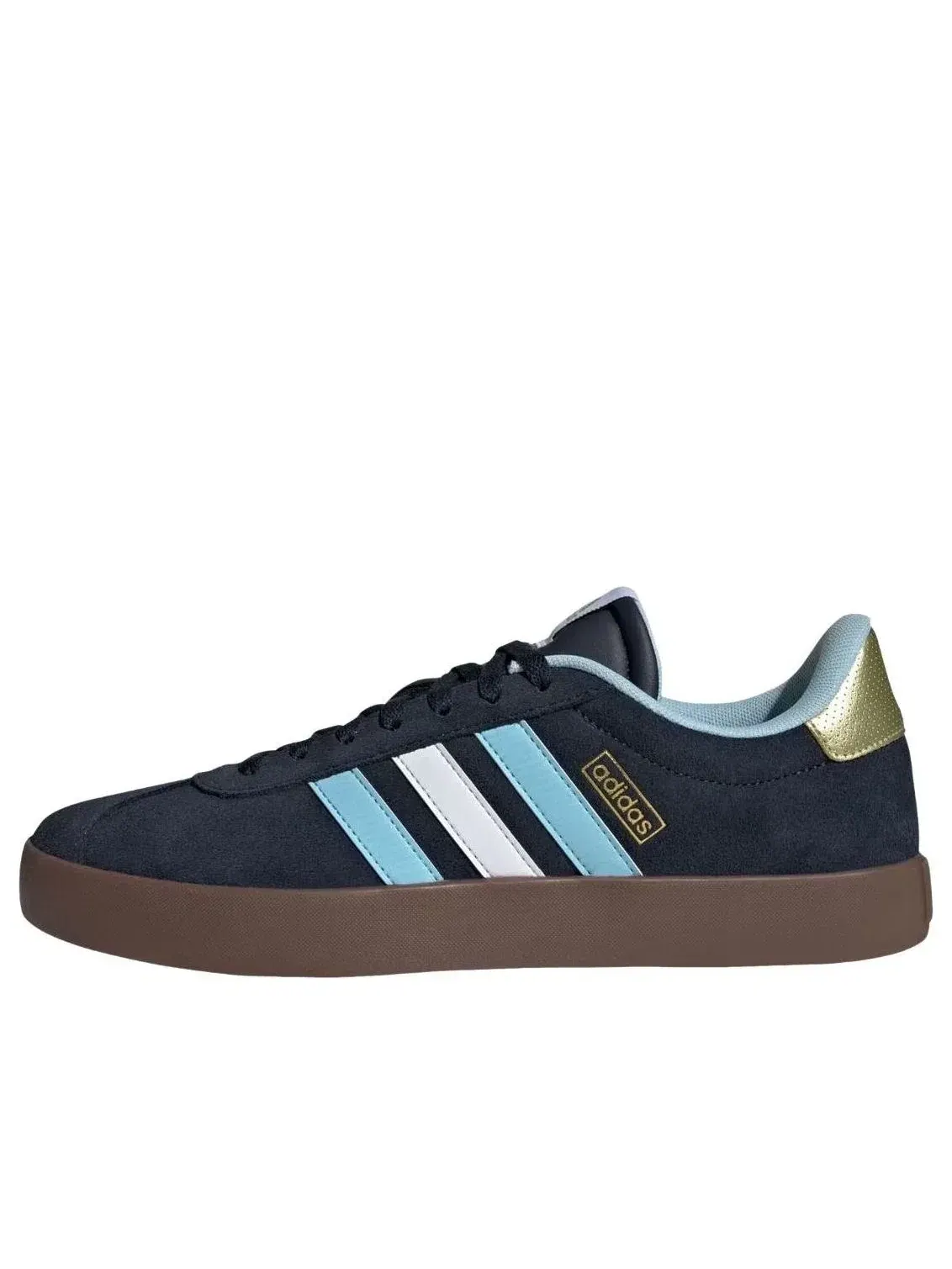 Мужские кроссовки с замшевым верхом VL Court 3.0 Night Navy Icey Blue Adidas — изображение 1 из 5, темно-синий