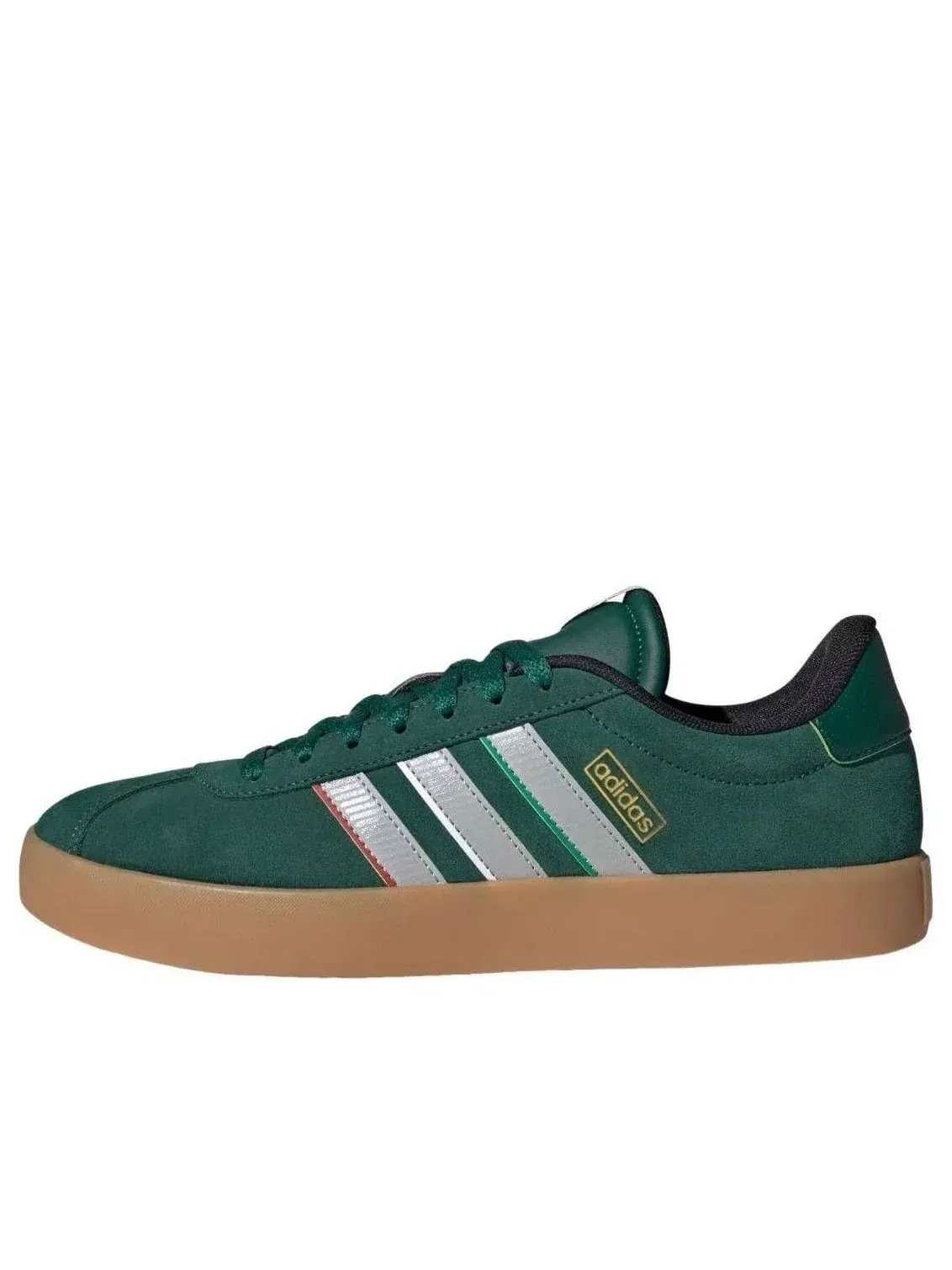 Мужские кроссовки с замшевым верхом VL Court 3.0 Adidas — изображение 1 из 5, зеленый