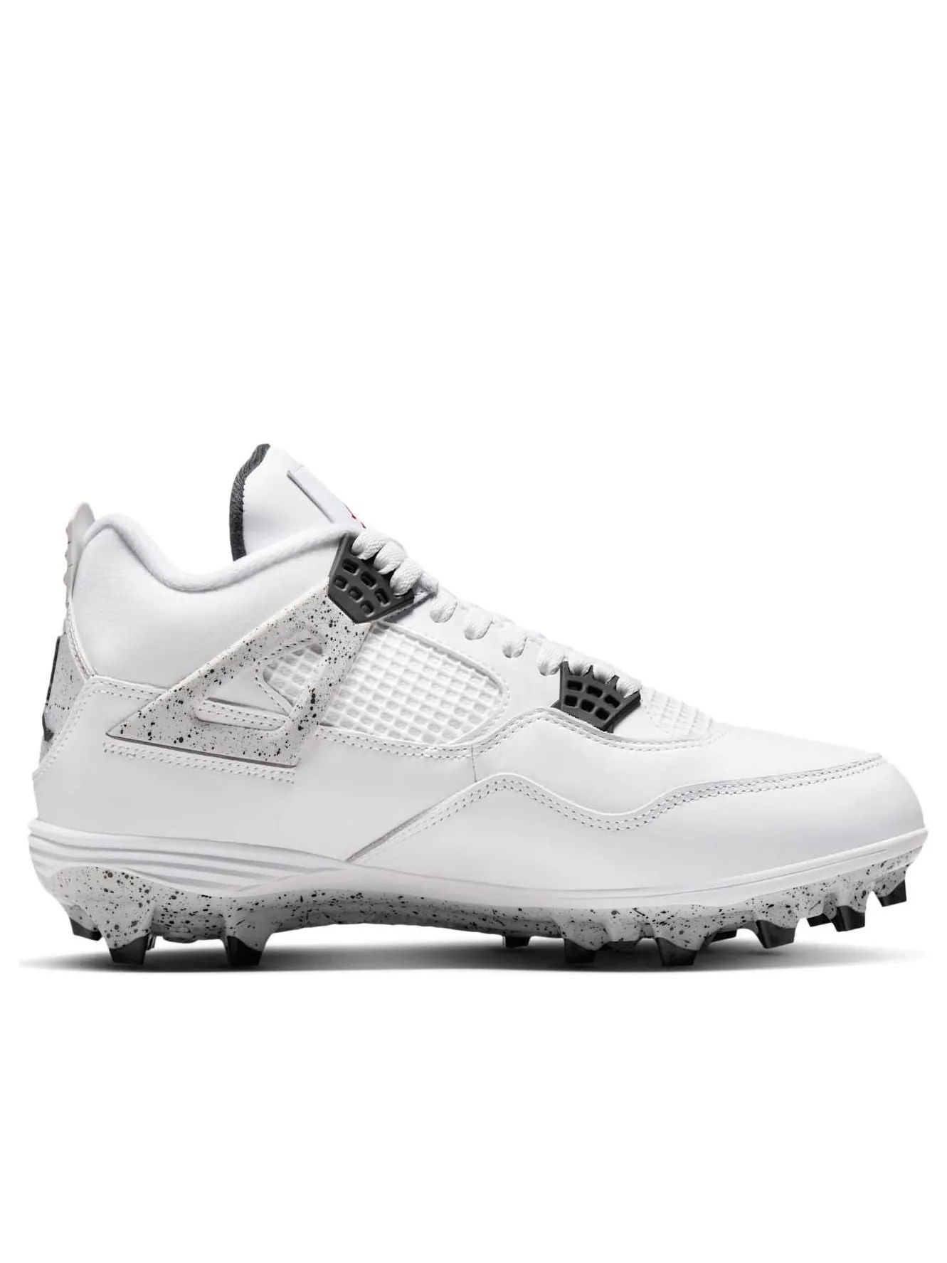 Кроссовки Air Jordan 4 TD Cleat 'White Cement' — изображение 6 из 6, белый