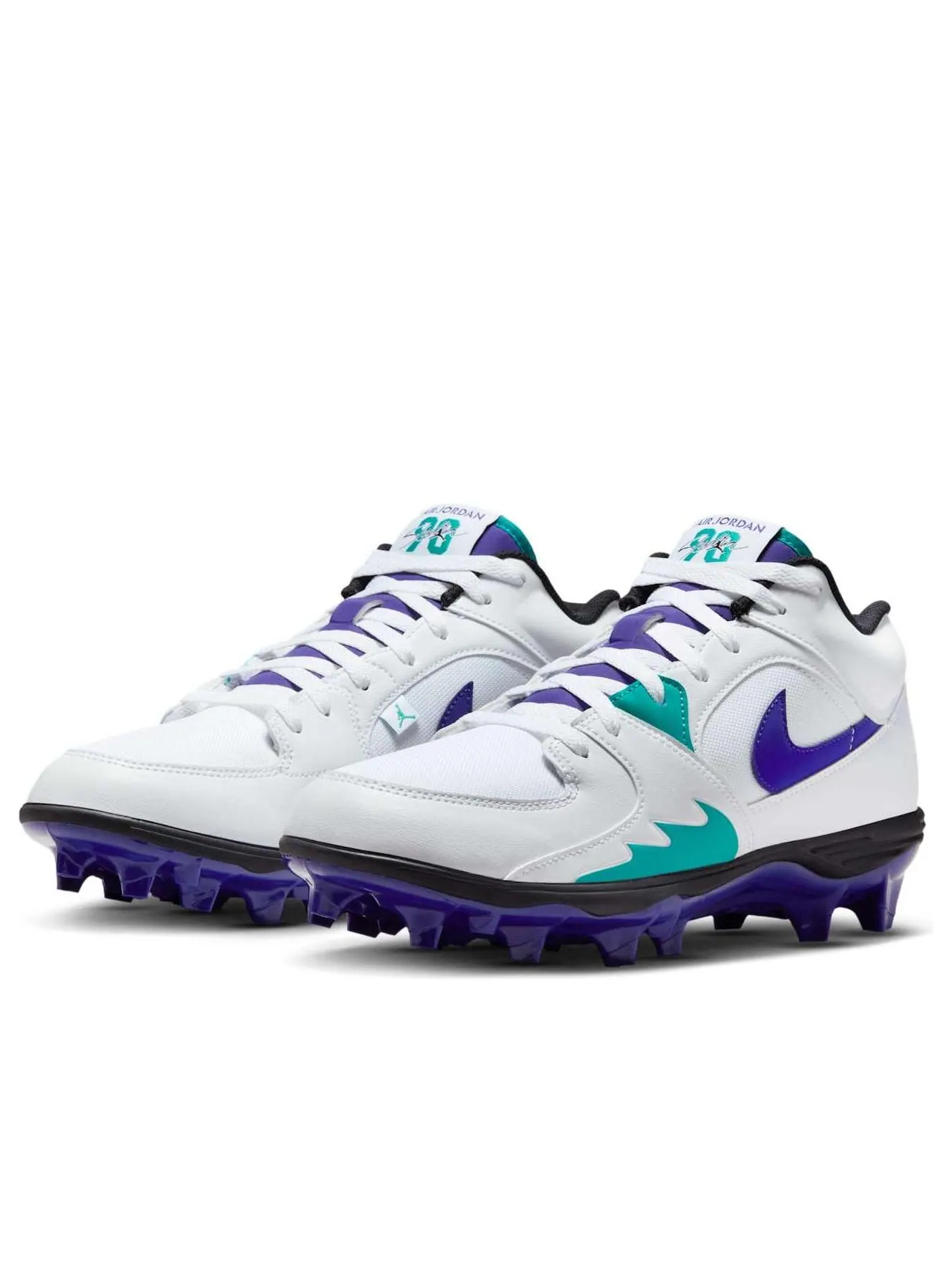 Футбольные бутсы Air Jordan Stadium 90 Low TD 'Grape' — изображение 4 из 6, белый//черный