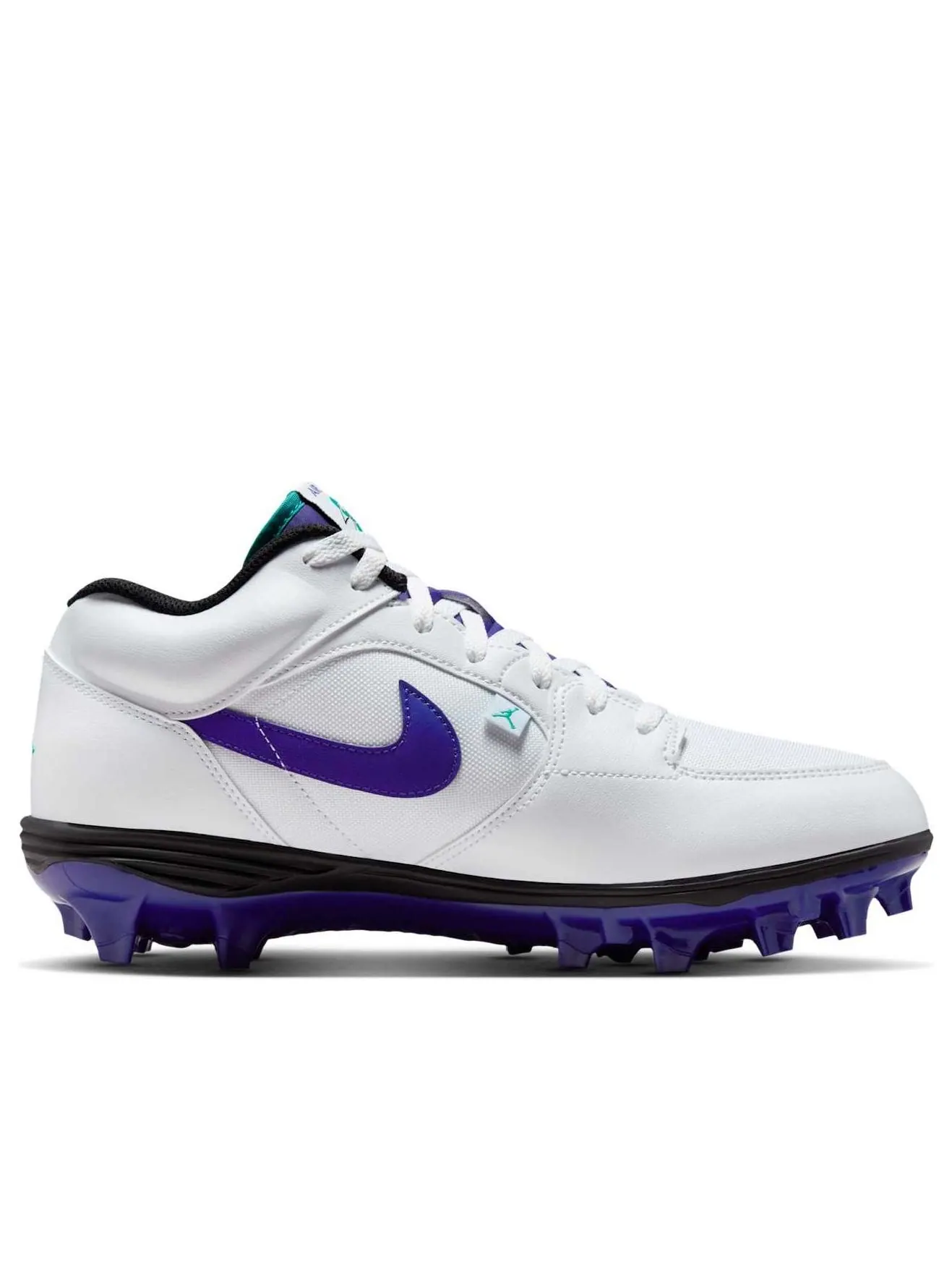 Футбольные бутсы Air Jordan Stadium 90 Low TD 'Grape' — изображение 6 из 6, белый//черный