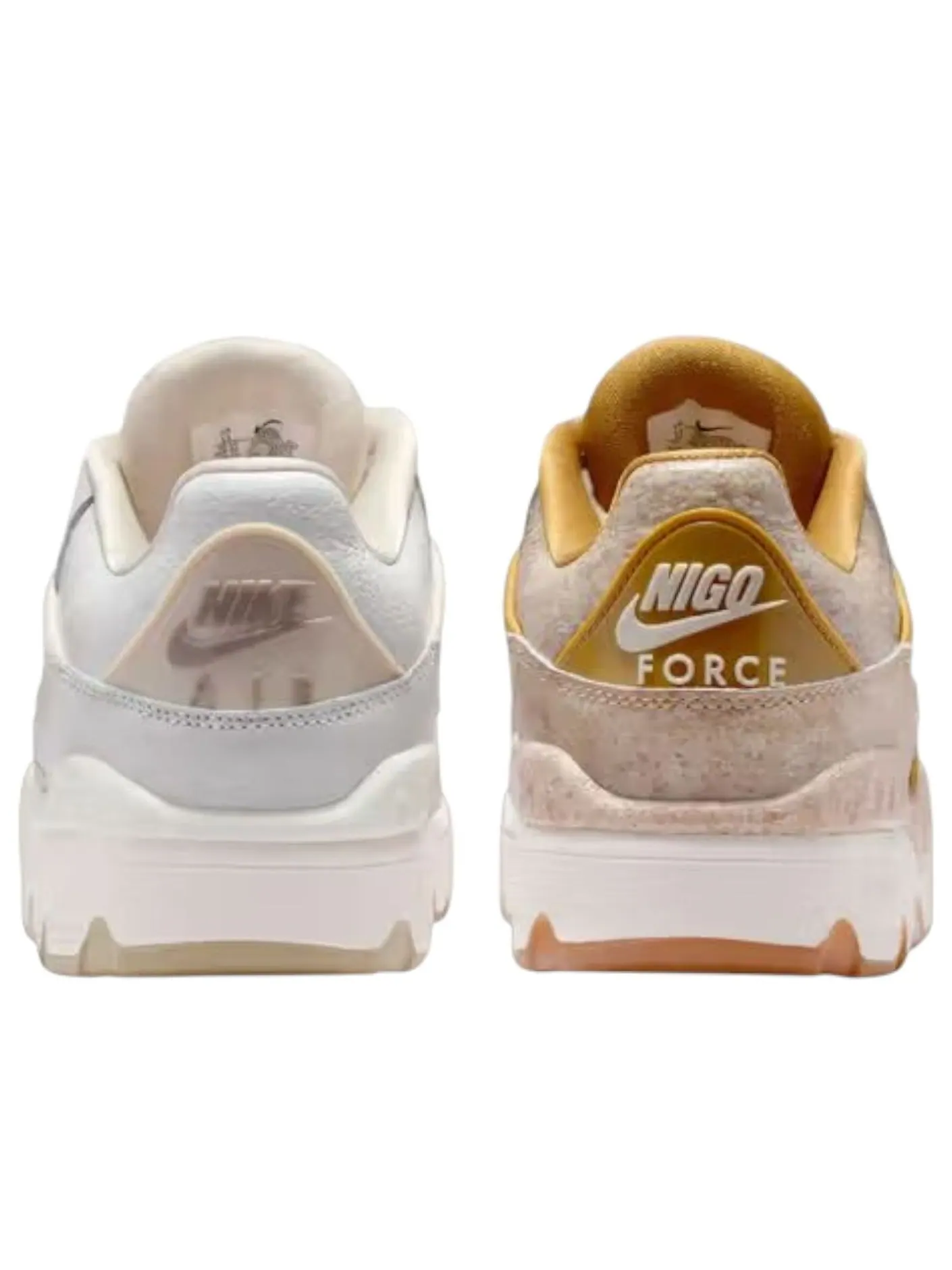 Кроссовки Nike x Nigo Air Force 3 Low 'Bamboo Medium Brown' — изображение 6 из 6, коричневый