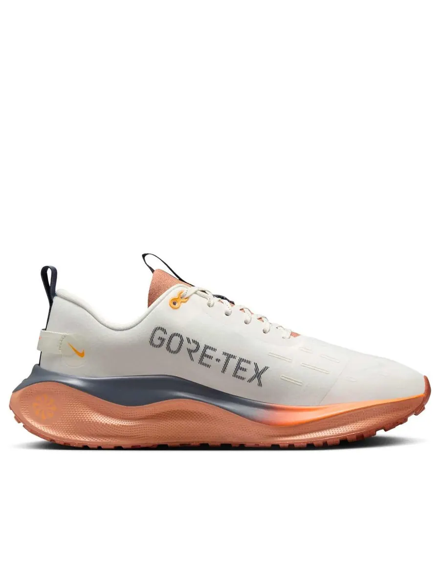 Кроссовки Nike ReactX Infinity Run 4 Gore-Tex 'Sail Total Orange Blue' — изображение 2 из 6, бежевый