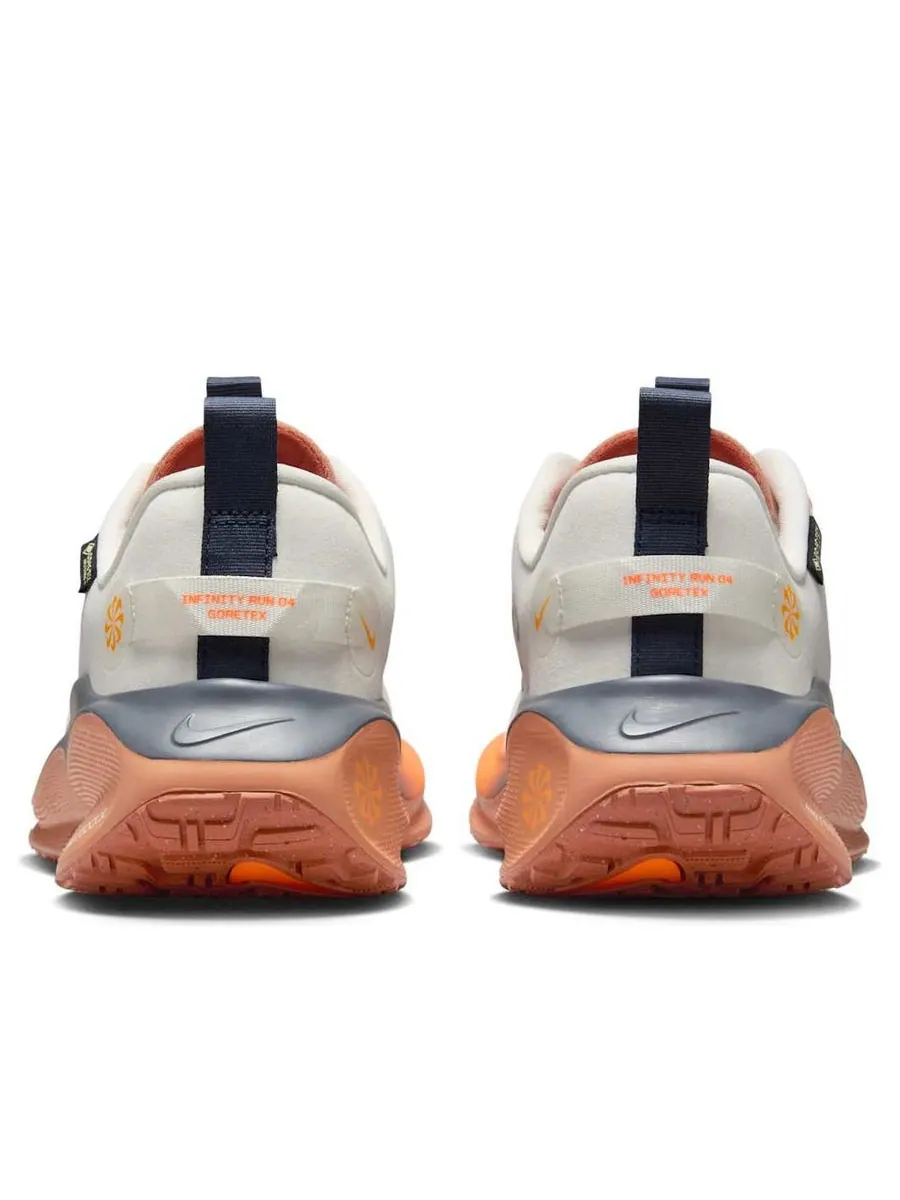 Кроссовки Nike ReactX Infinity Run 4 Gore-Tex 'Sail Total Orange Blue' — изображение 5 из 6, бежевый