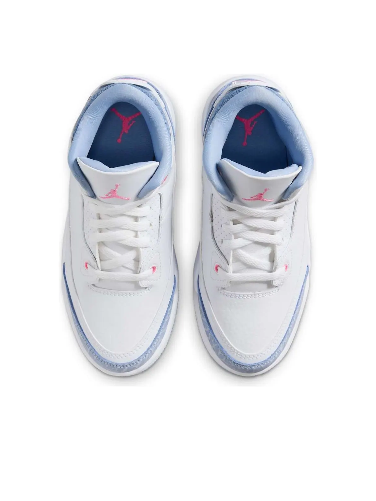 Кроссовки (PS) Air Jordan 3 Retro 'White Cobalt Bliss' — изображение 2 из 6, белый