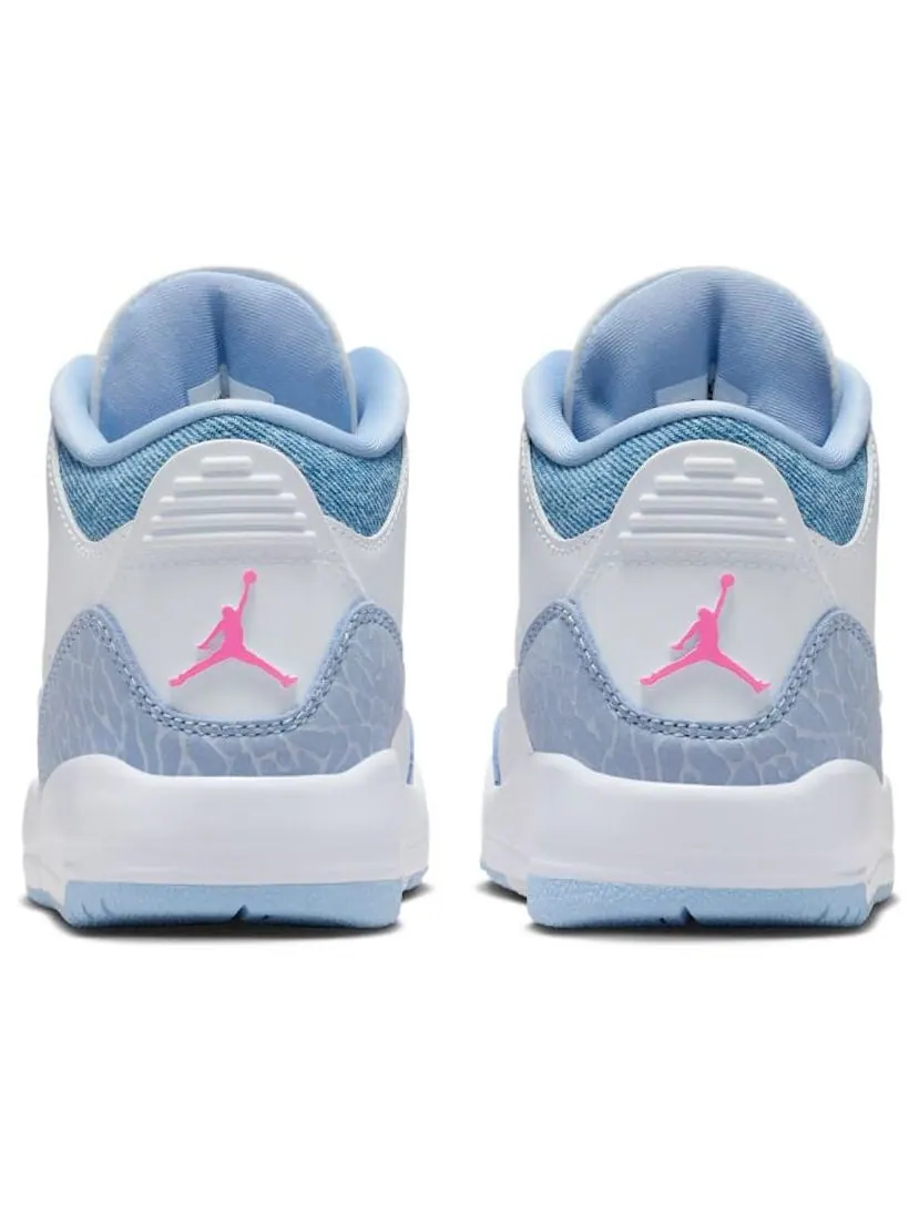 Кроссовки (PS) Air Jordan 3 Retro 'White Cobalt Bliss' — изображение 3 из 6, белый