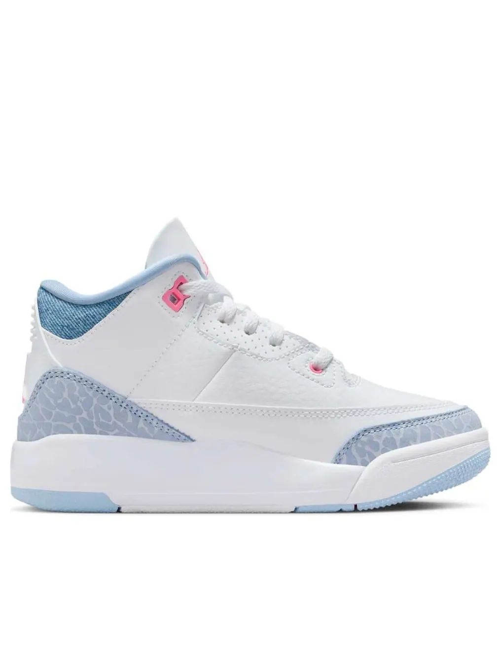 Кроссовки (PS) Air Jordan 3 Retro 'White Cobalt Bliss' — изображение 6 из 6, белый