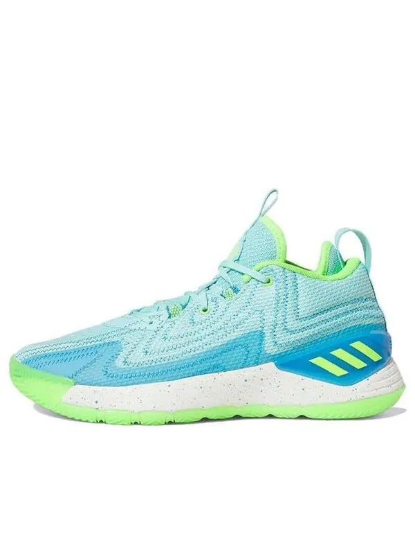 Кроссовки d rose son of chi 2 shoes 'aqua solar green' Adidas — изображение 1 из 4, белый/зеленый