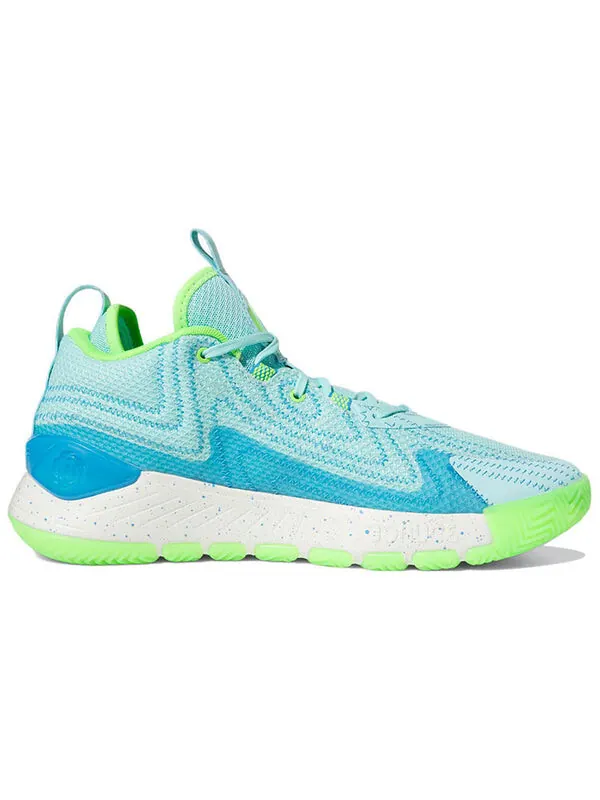 Кроссовки d rose son of chi 2 shoes 'aqua solar green' Adidas — изображение 2 из 4, белый/зеленый