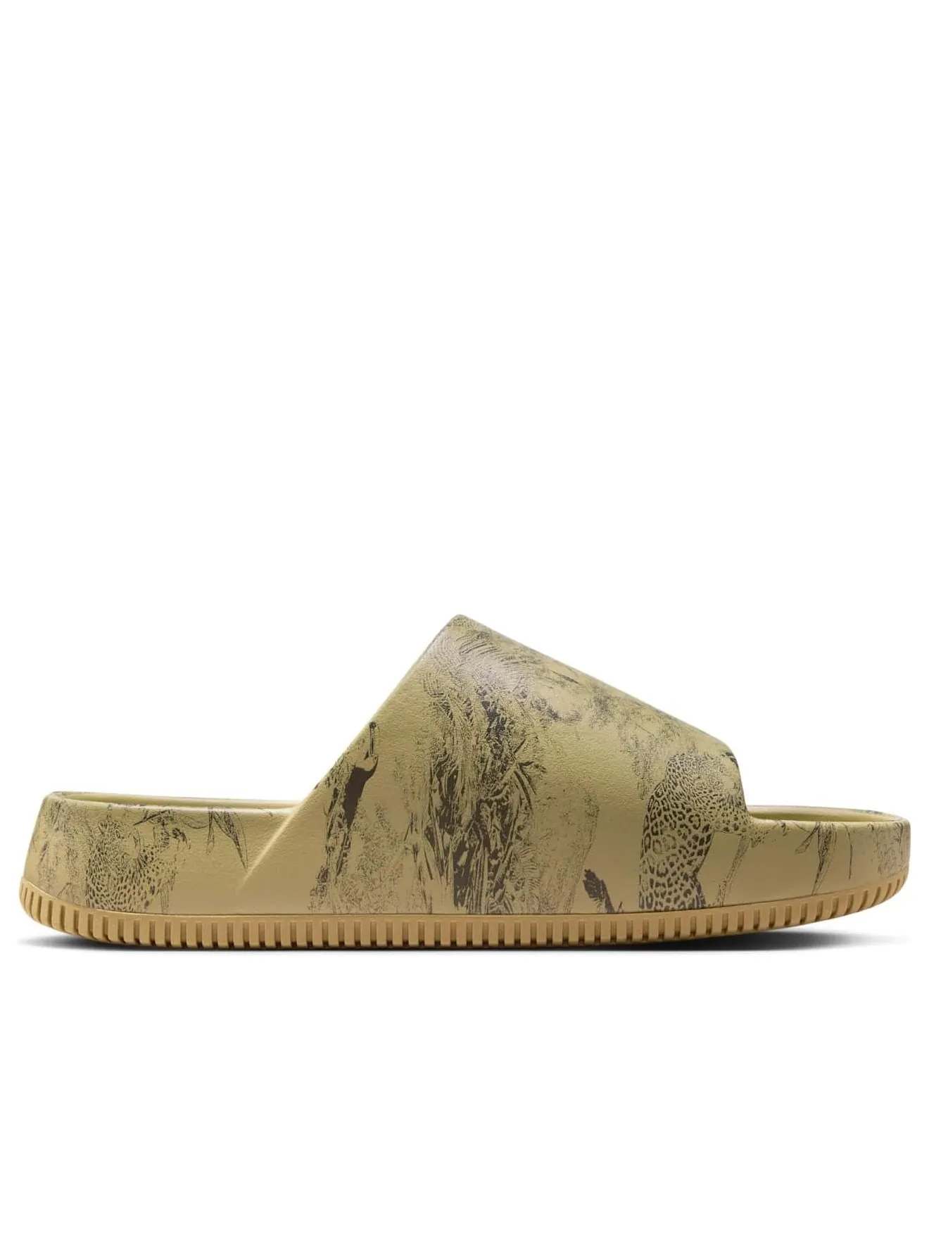 Шлепанцы Nike Calm Slides 'Parachute Beige Anthracite' — изображение 2 из 5, бежевый