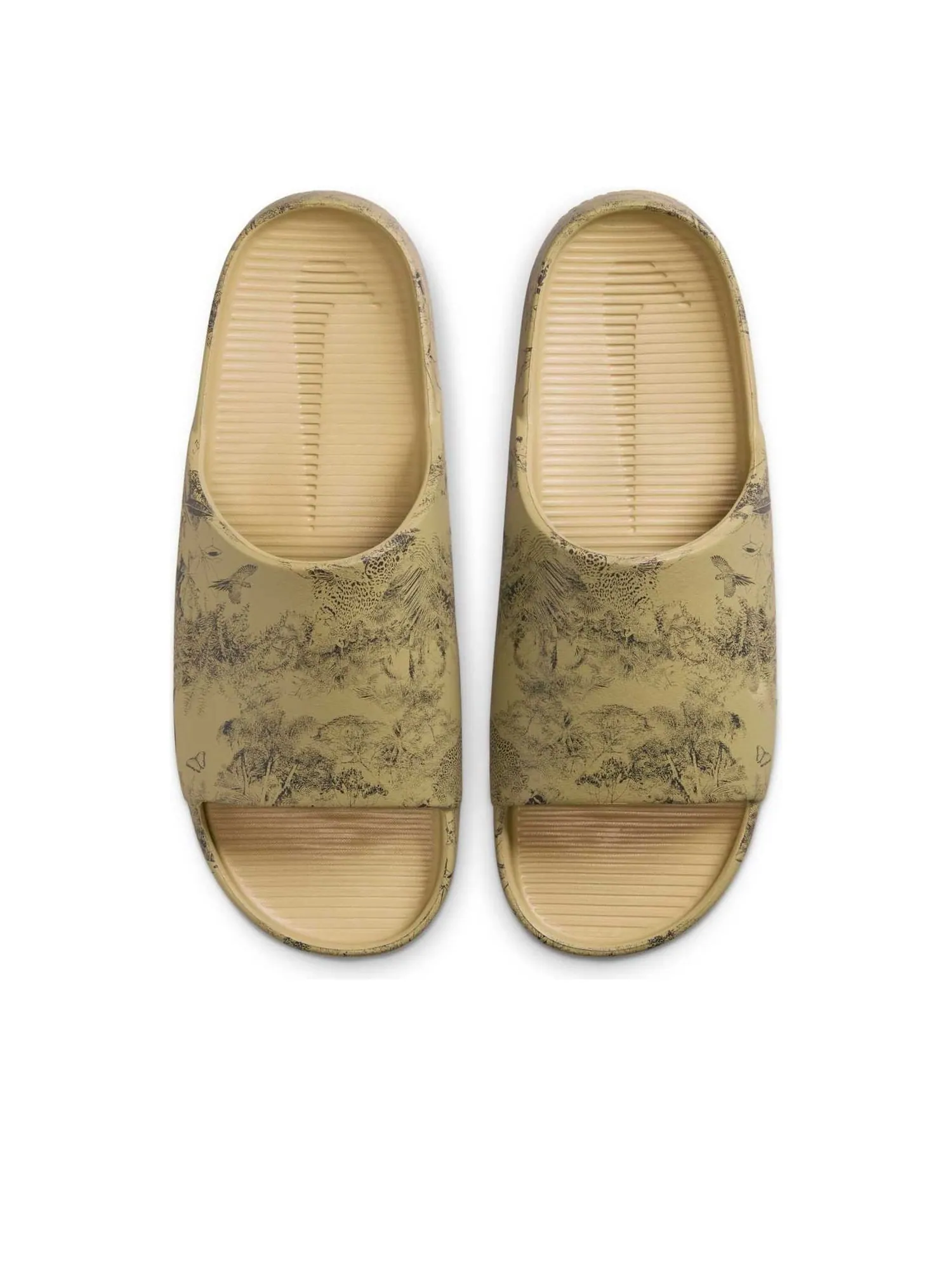 Шлепанцы Nike Calm Slides 'Parachute Beige Anthracite' — изображение 4 из 5, бежевый
