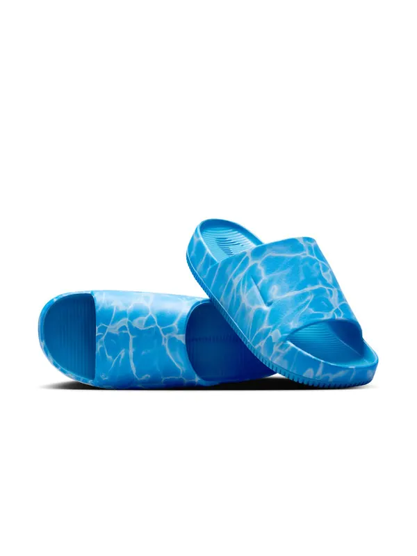 Тапочки calm printed slides Nike — изображение 3 из 4, синий