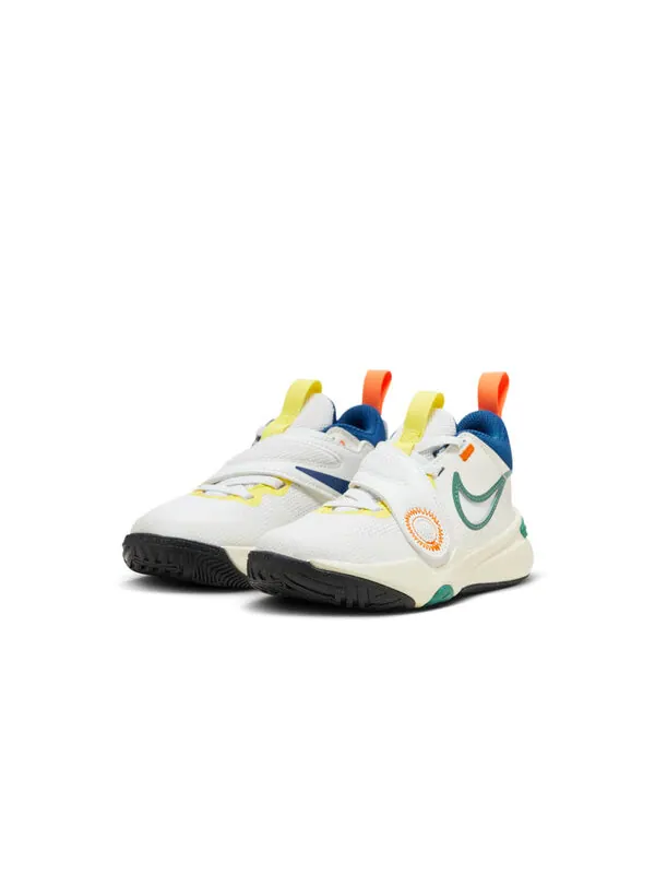 Кроссовки team hustle d 11 'sail bicoastal opti yellow' Nike — изображение 2 из 4, желтый