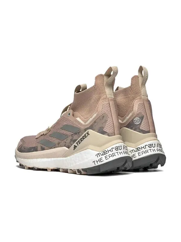 Кроссовки terrex x and wander free hiker 2 'wonder taupe' Adidas — изображение 3 из 4, серебристый/оливковый