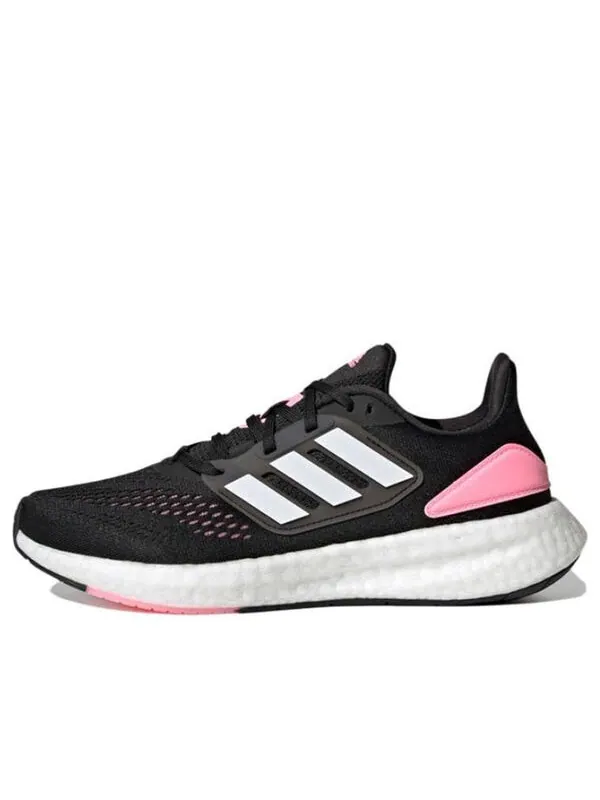 Кроссовки (WMNS) adidas PureBoost 22 'Black Beam Pink' — изображение 1 из 4, черный/розовый/белый