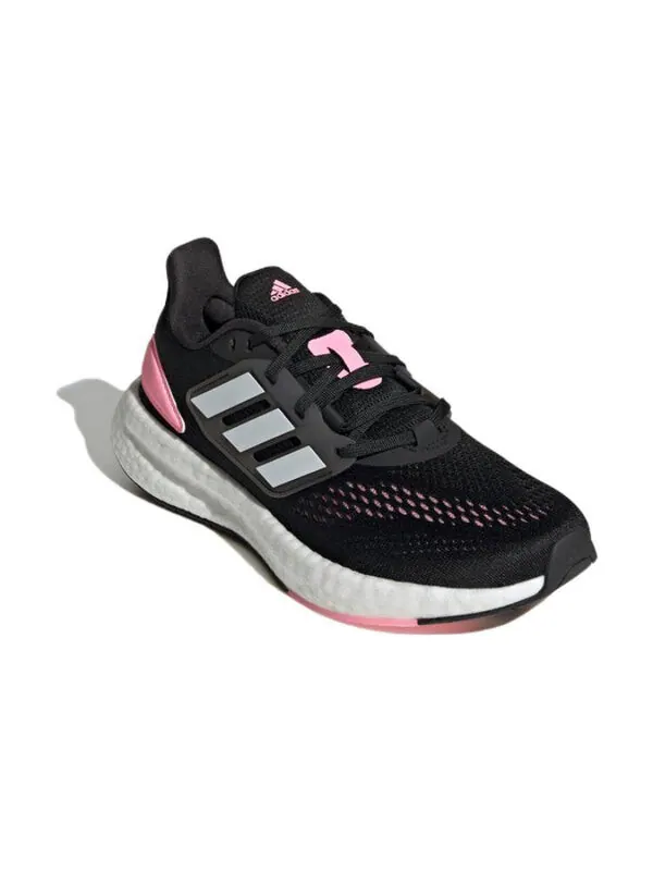 Кроссовки (WMNS) adidas PureBoost 22 'Black Beam Pink' — изображение 3 из 4, черный/розовый/белый