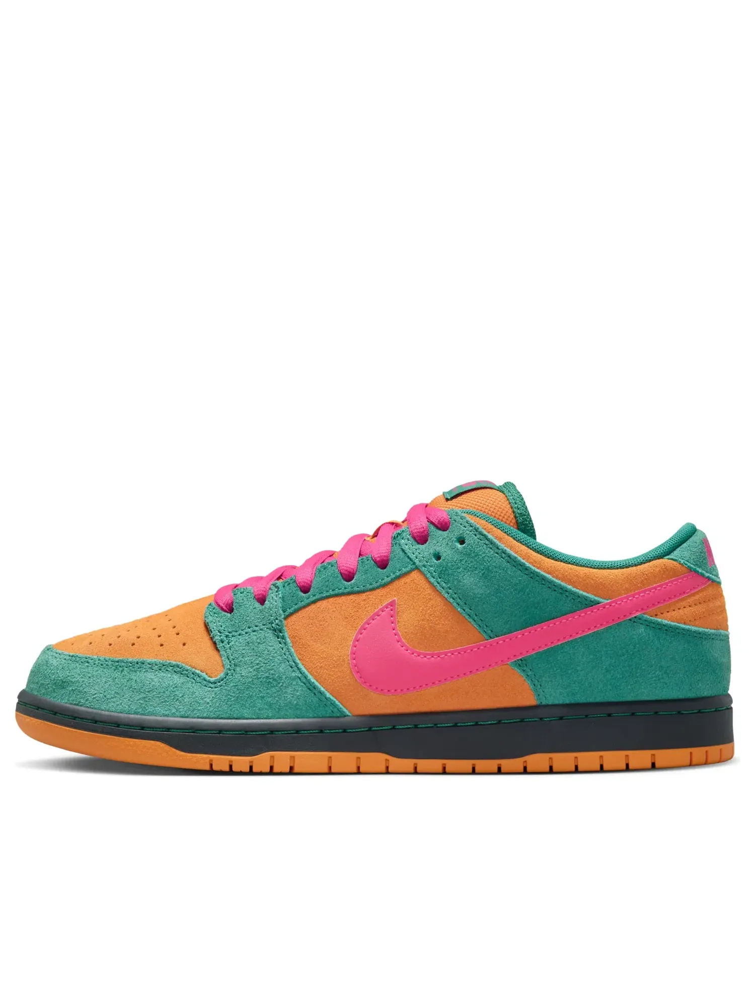 Мужские кроссовки с замшевым верхом Nike Dunk Low Green Noise Light Curry — изображение 1 из 7, зеленый