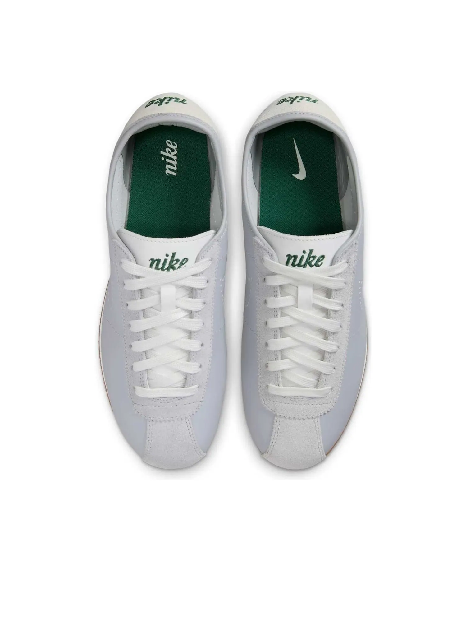 Кроссовки (WMNS) Nike Cortez Leather 'Wolf Grey Summit White Green Gum' — изображение 4 из 6, серый