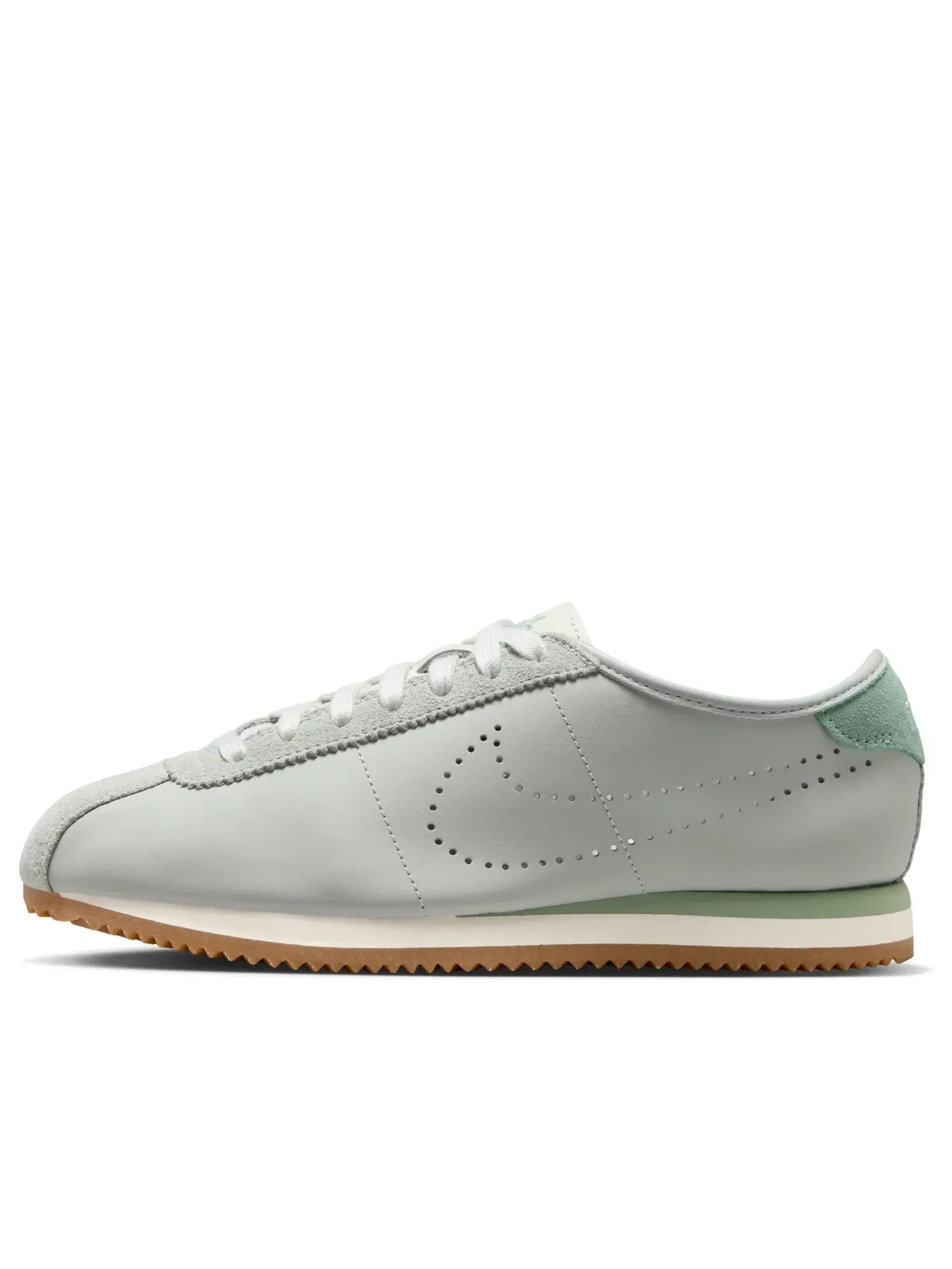 Кроссовки Nike Cortez Leather 'Light Silver Steam Gum' HQ1841-003 — изображение 1 из 7, серебряный