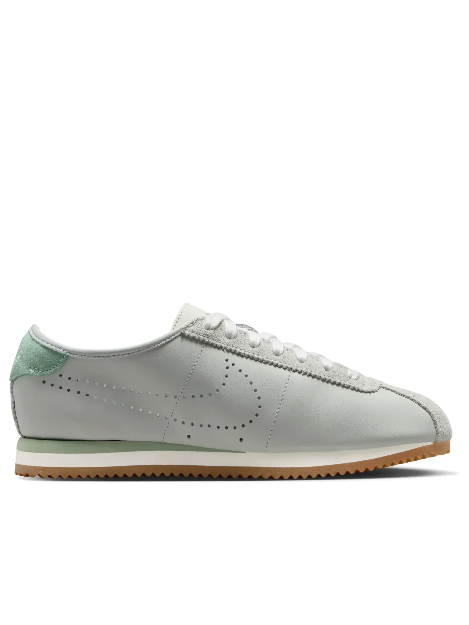 Кроссовки Nike Cortez Leather 'Light Silver Steam Gum' HQ1841-003 — изображение 2 из 7, серебряный