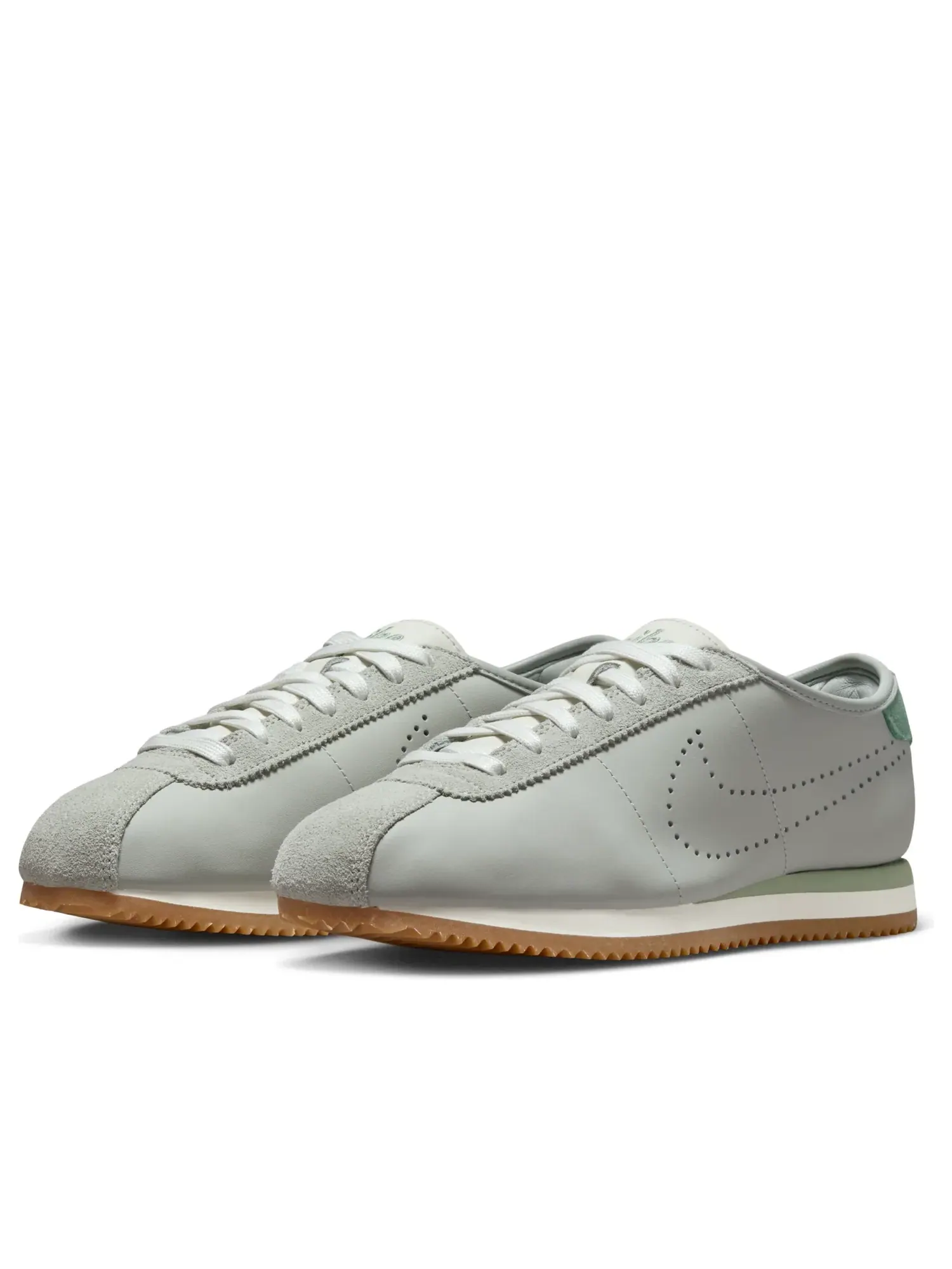 Кроссовки Nike Cortez Leather 'Light Silver Steam Gum' HQ1841-003 — изображение 5 из 7, серебряный