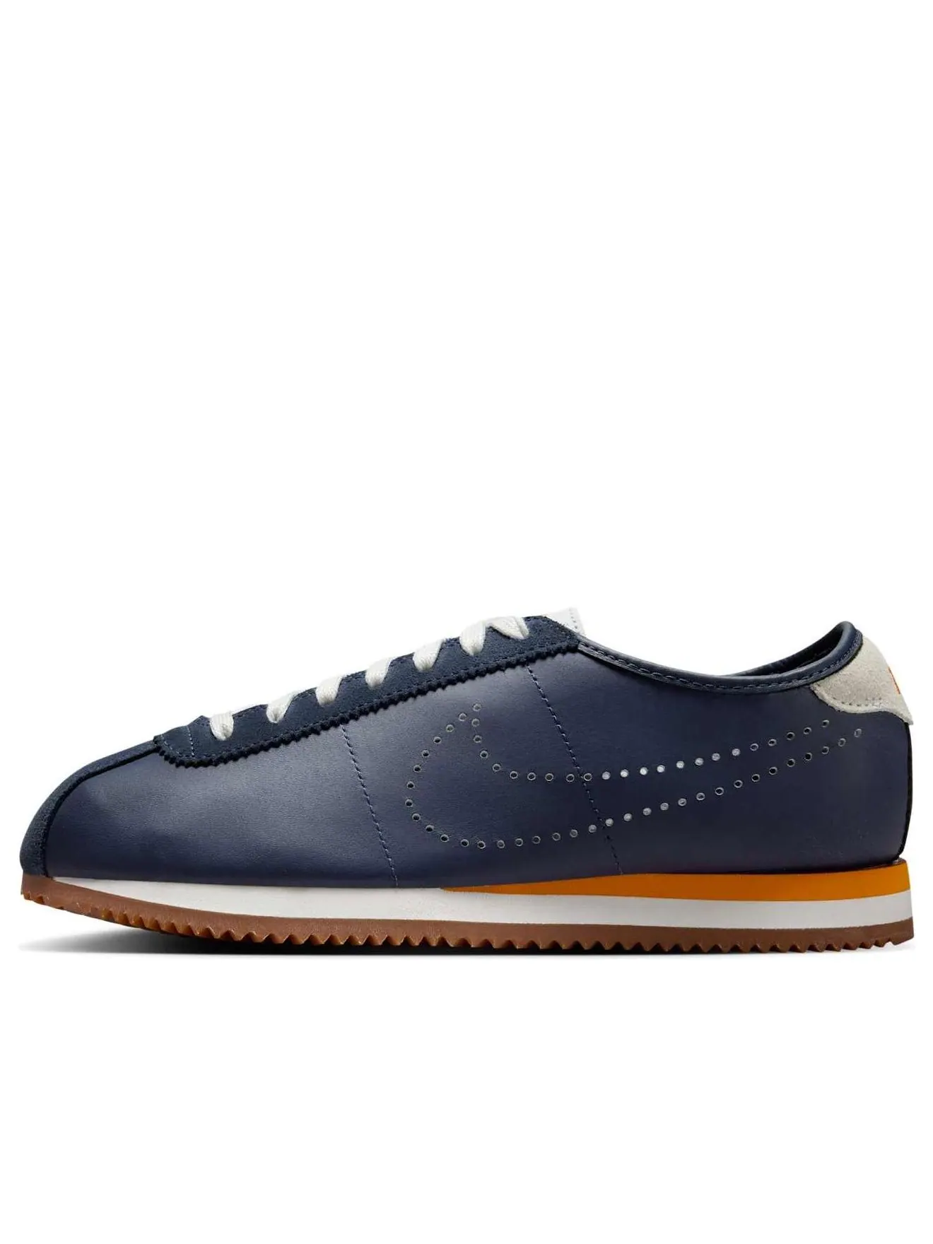 Кроссовки (WMNS) Nike Cortez Leather 'Midnight Navy Bright Ceramic Gum' — изображение 1 из 6, темно-синий