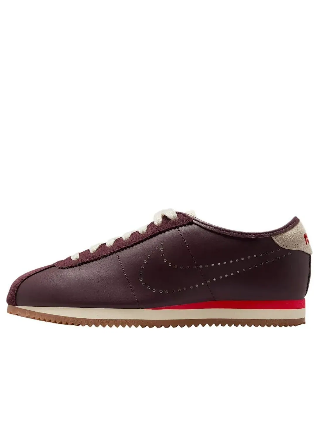 Кроссовки (WMNS) Nike Cortez Leather 'Burgundy Crush Coconut Milk' — изображение 1 из 5, бордовый
