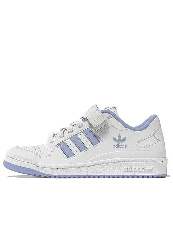 Кроссовки оригиналы форум низкий Adidas — изображение 1 из 2, белый/синий/белый