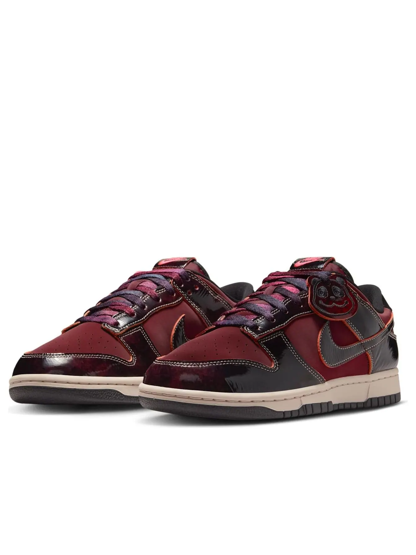 Кроссовки Nike Dunk Low Panda 'Dark Team Red' — изображение 2 из 6, красный