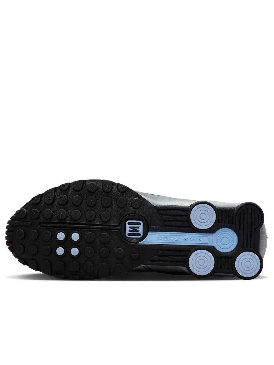 Кроссовки Nike Shox R4 'Metallic Silver Psychic Blue' — изображение 6 из 6, серебряный